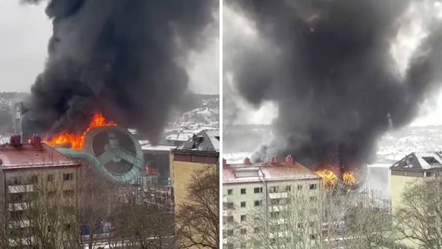 VIDEO Veliki požar 'progutao' je zabavni park u Švedskoj: Gosti iz hotela odmah su evakuirani!