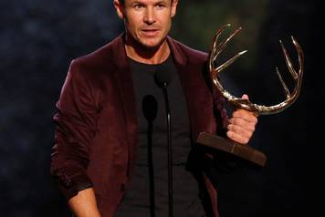 FILE PHOTO: Baumgartner accepts Mankind Award at the seventh annual Spike TV's "Guys Choice" awards in Culver City