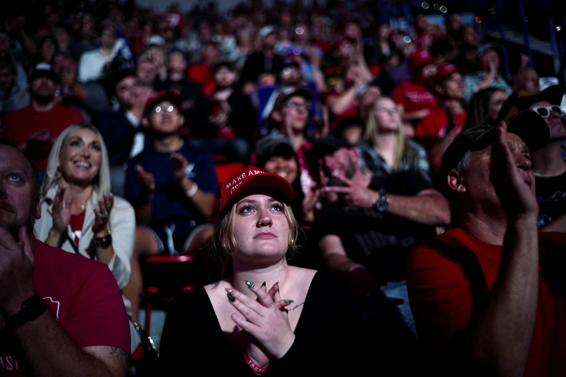 Republican presidential nominee and former U.S. President Donald Trump campaigns in Green Bay, Wisconsin