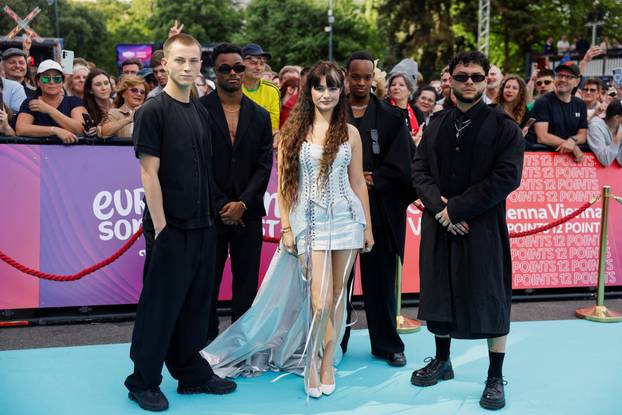 Eurovision Song Contest's 'Turquoise Carpet' event in Vienna