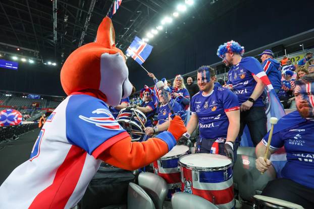 Zagreb: Atmosfera prije utakmice - IHF Svjetsko rukometno prvenstvo 2025., skupina G, 3. kolo, Slovenija - Island