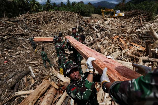 Aftermath of a deadly flash flood in Batang Toru, South Tapanuli