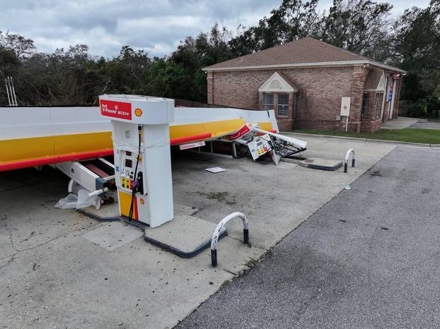 Aftermath of Hurricane Isaias, in Gulf Breeze, Florida