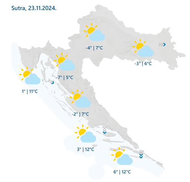 Jutro uz mraz, maglu i minuse