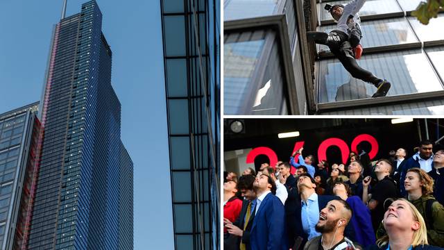 Spiderman 'osvojio' London: Uhitili ga na vrhu tornja Heron