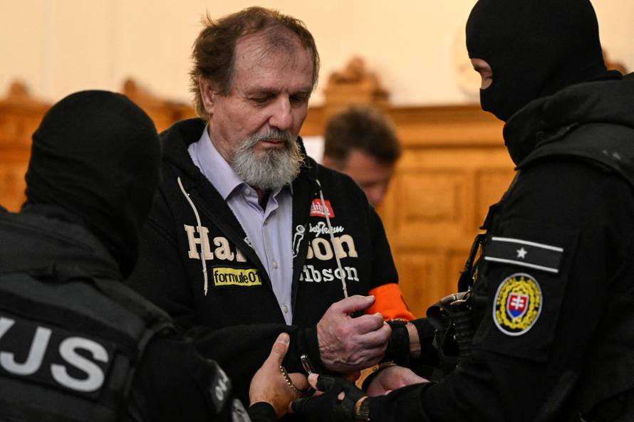 Juraj Cintula, accused of the 2024 attack on Slovak PM Robert Fico, attends the last day of his trial at the Specialised Criminal Court in Banska Bystrica