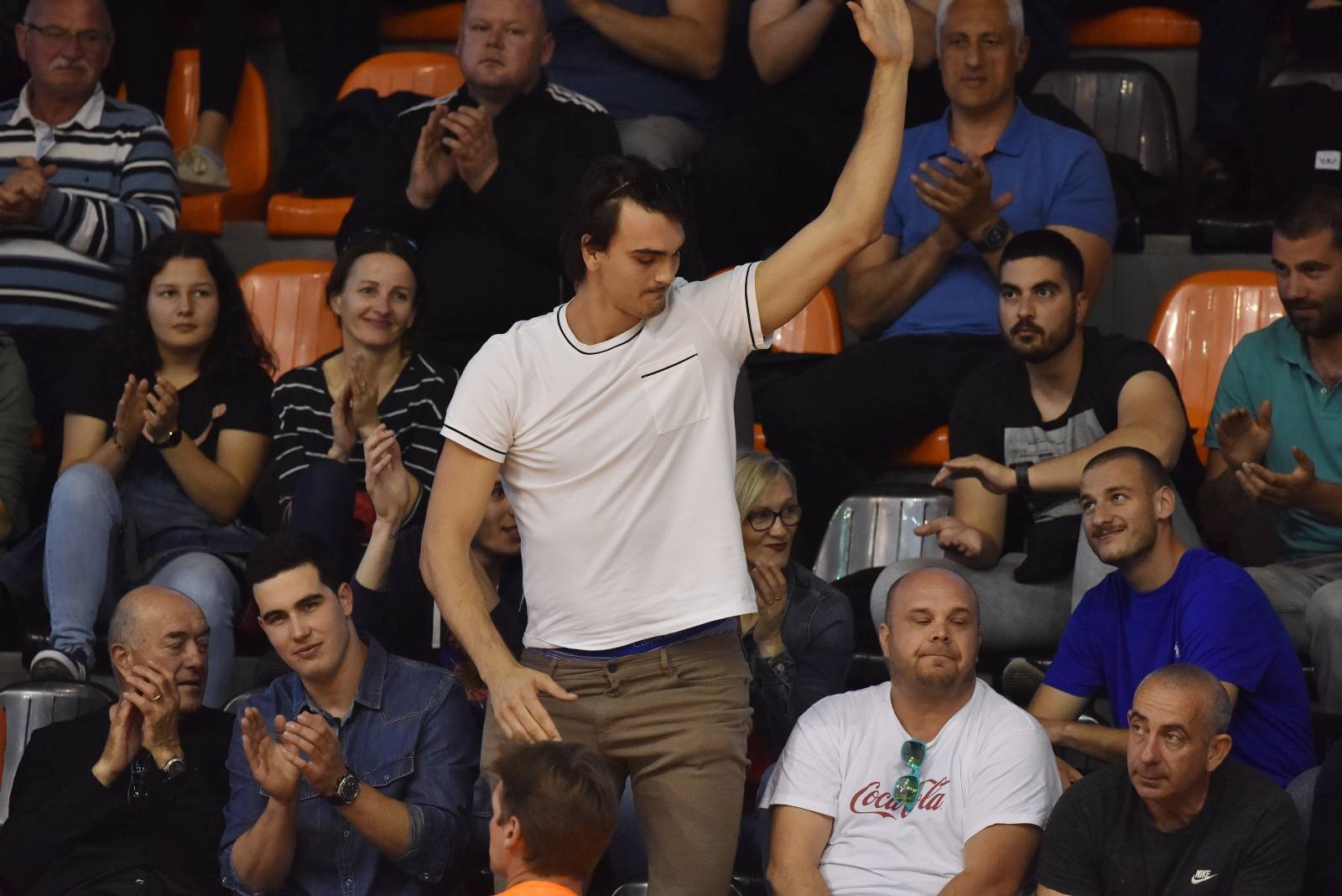 NBA zvijezda Dario Saric na utakmici Prvenstva Hrvatske, GKK Sibenik - KK Zadar