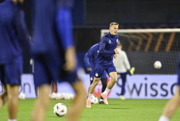 Zagreb: Trening GNK Dinamo uoči utakmice protiv Fenerbahce F.K.