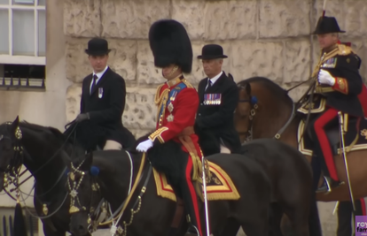 Snimka princa Williama na generalnoj probi uoči parade: 'Je li njegov konj drogiran?'