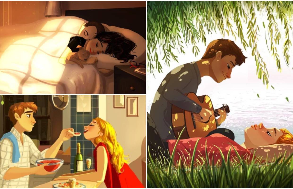 Ilustracije mlade slikarice koje pokazuju kako izgleda ljubav...