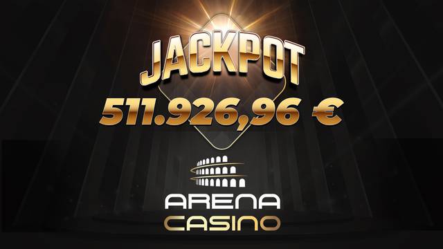 U Arena Casinu osvojen online Jackpot od više od pola milijuna eura!