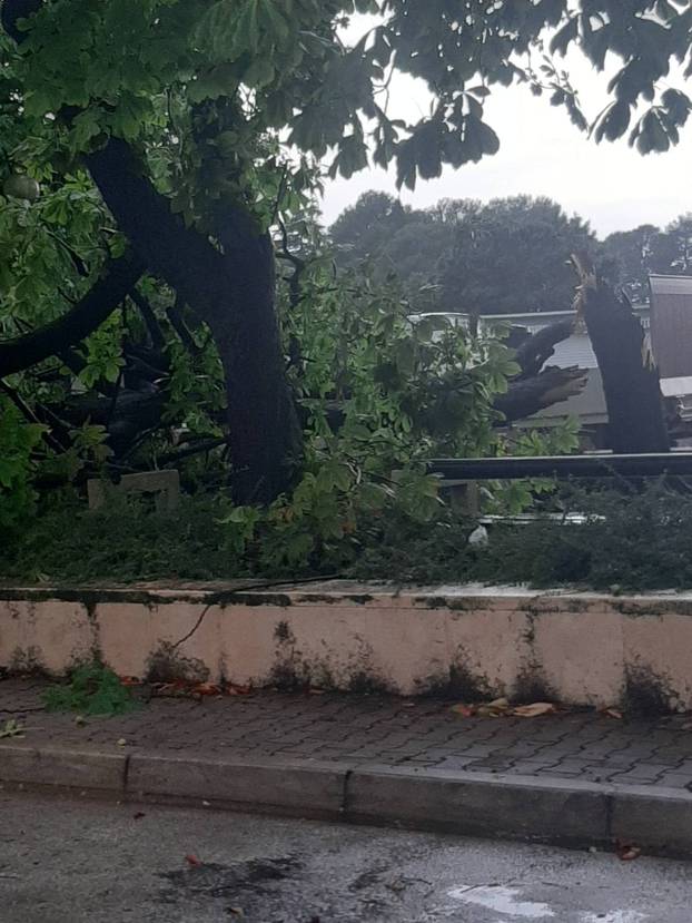 GALERIJA  Poplave u Zagrebu, u Istri vjetar rušio stabla, na Pagu olujno more razbijalo čamce