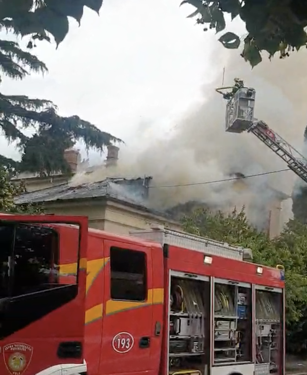 Planula vila u Puli: Veliki požar gasilo više vatrogasnih vozila