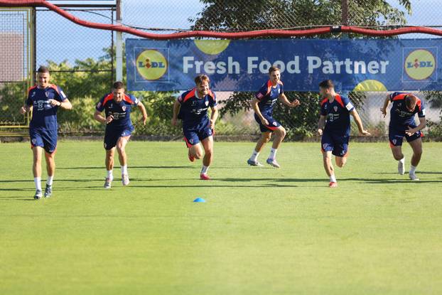 Rijeka: Nogometaši Hrvatske odradili trening na Rujevici