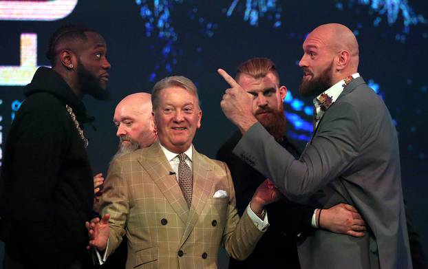 Tyson Fury and Deontay Wilder - Press Conference - BT Sport Studio