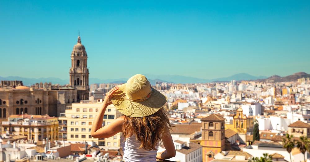 Panoramic,View,Of,Malaga,City-,Tour,Tourism,In,Spain,,Andalusia