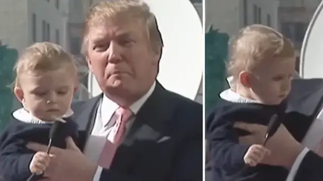 VIDEO Širi se snimka na kojoj Trump pokazuje sina Barrona