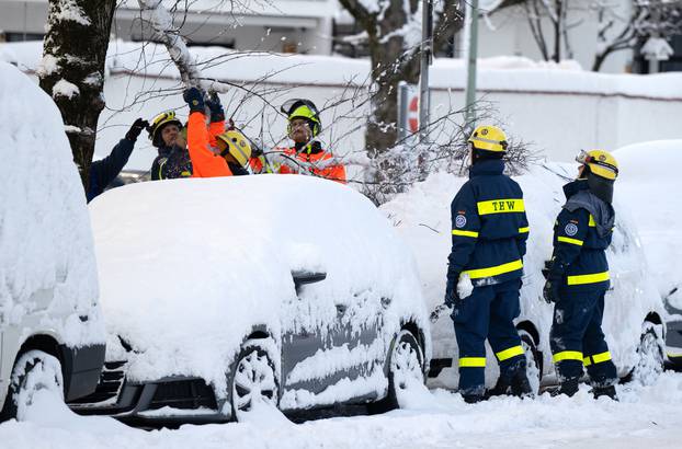 Onset of winter in southern Germany - Munich