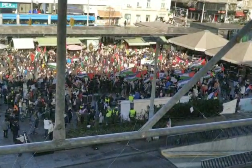 Protest za Palestinu na Kvatriću