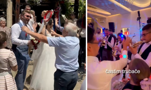 VIDEO Hrvat prvi put bio na srpskoj svadbi. Kitio trubače: 'Pogledajte što su nam dali'