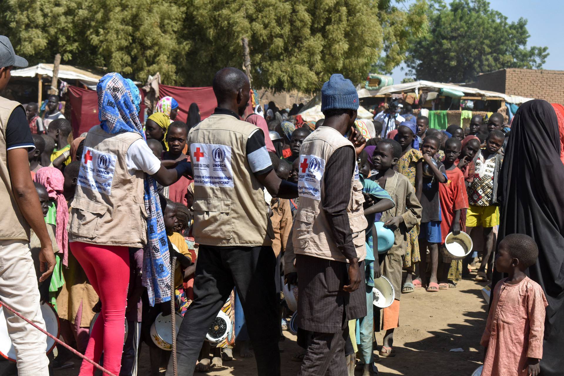 Cameroonians who fled intercommunal violence take shelter on the outskirts of Ndjamena