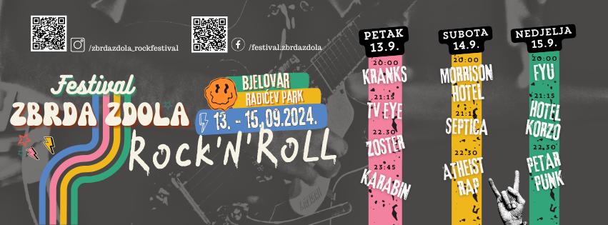 Zbrda Zdola Festival 2024: Drugo Izdanje Rock'n'Roll festivala u Bjelovaru!