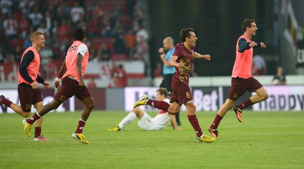 Stuttgart: Slavlje igra?a Rijeke nakon ulaska u Europsku ligu