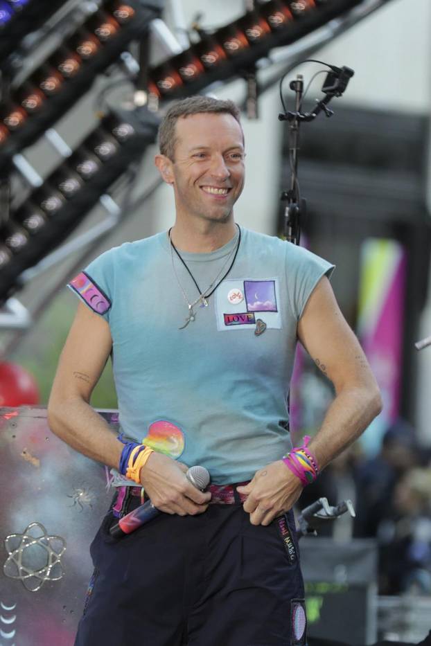 Coldplay Rocks Rockefeller Plaza: Chris Martin Performs on NBC's Today in New York City