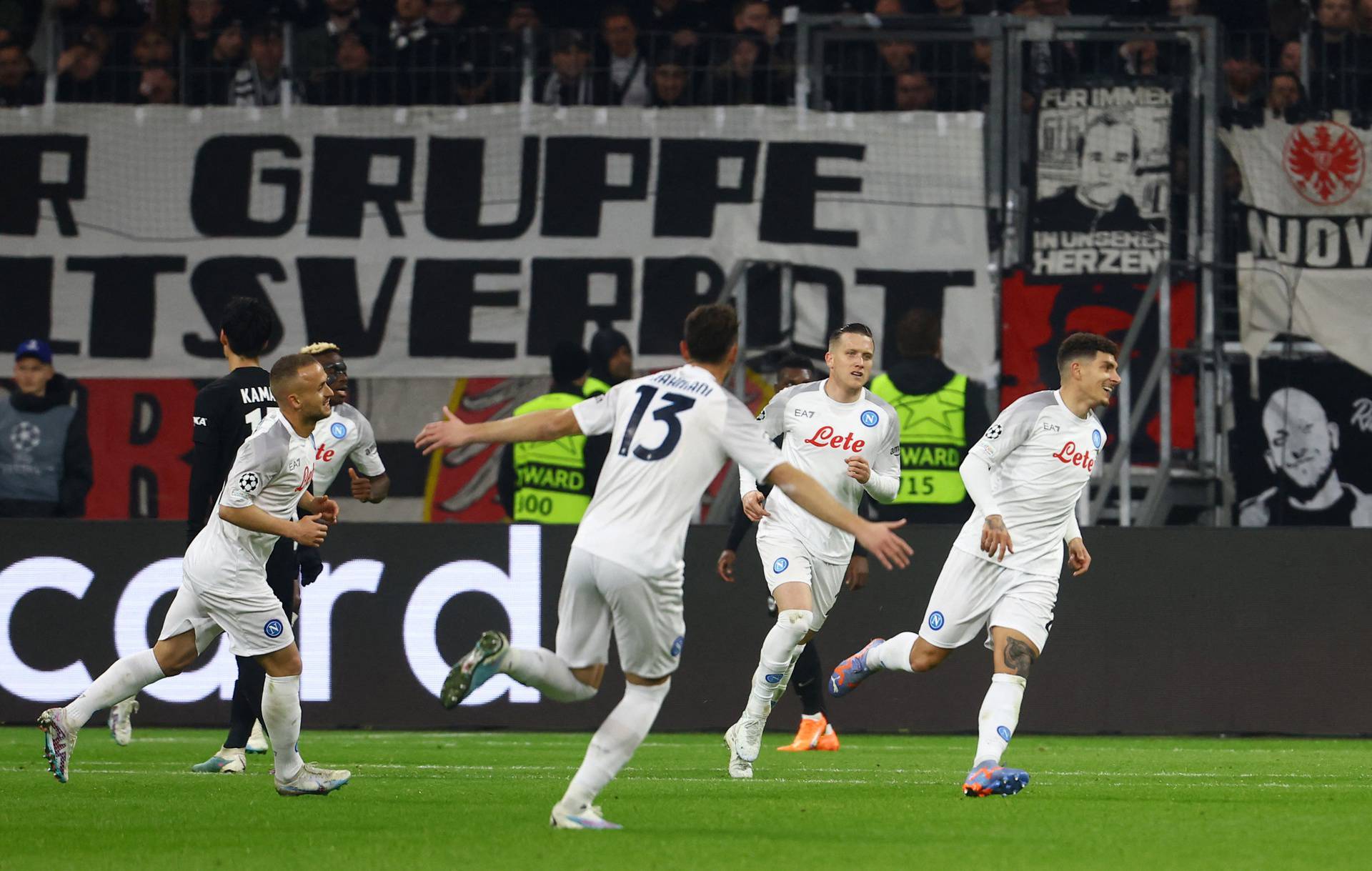 Champions League - Round of 16 First Leg - Eintracht Frankfurt v Napoli