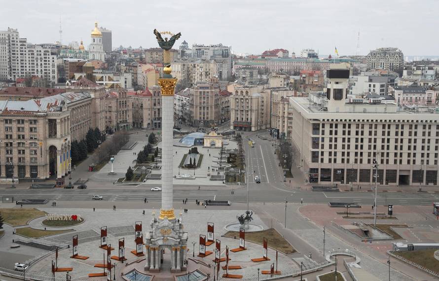 A view shows central Kyiv