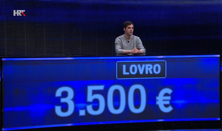 Lovro pobijedio lovca kao jedini finalist pa kući odnio 3500 eura