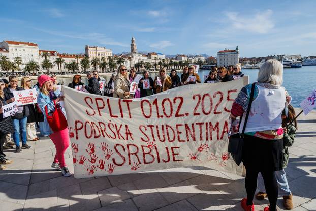 Split: Skup solidarnosti za studente u Srbiji