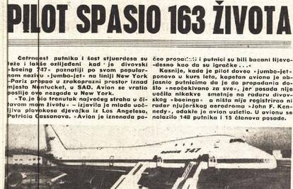 Pilot Boeinga spasio 163 života nakon propadanja aviona