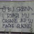 SKANDALOZNO U Slavonskom Brodu osvanuo grafit: 'Ubij Srbina i izvadi mu organe...'