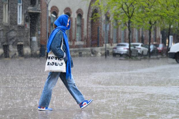 Proljetni pljusak u Zagrebu