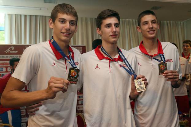 Zagreb: Konferencija za medije zlatne U-16 košarkaške reprezentacije