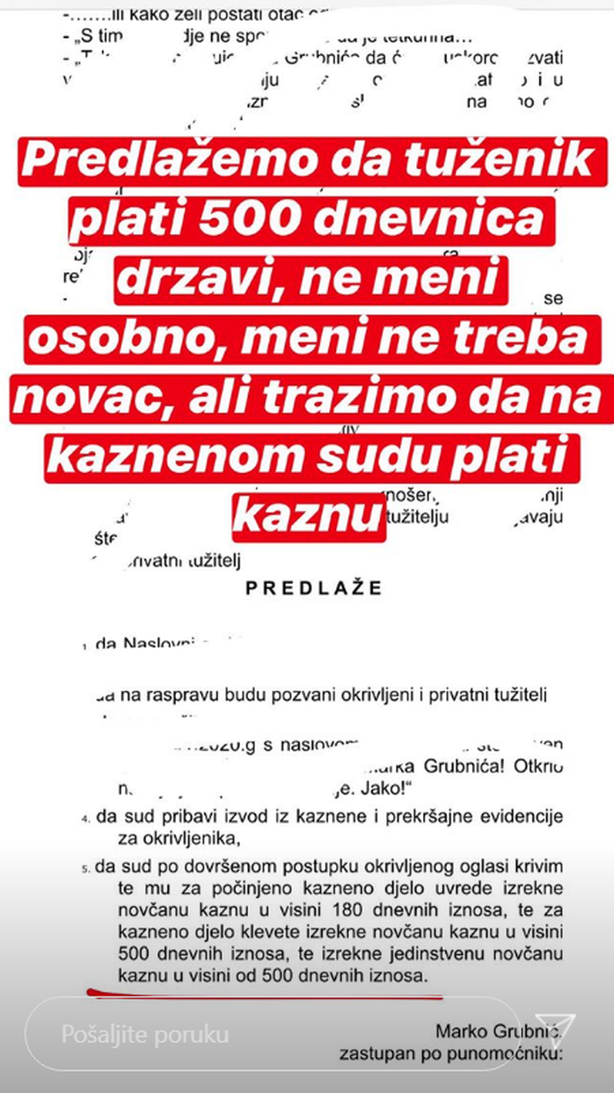 Grubnić će tužiti Ciganovića? Neven: Tražit ću da bude javno