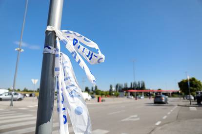 Zagreb: Parking Supernove nakon jučerašnje prometne nesreće u kojoj je više osoba ozlijeđeno