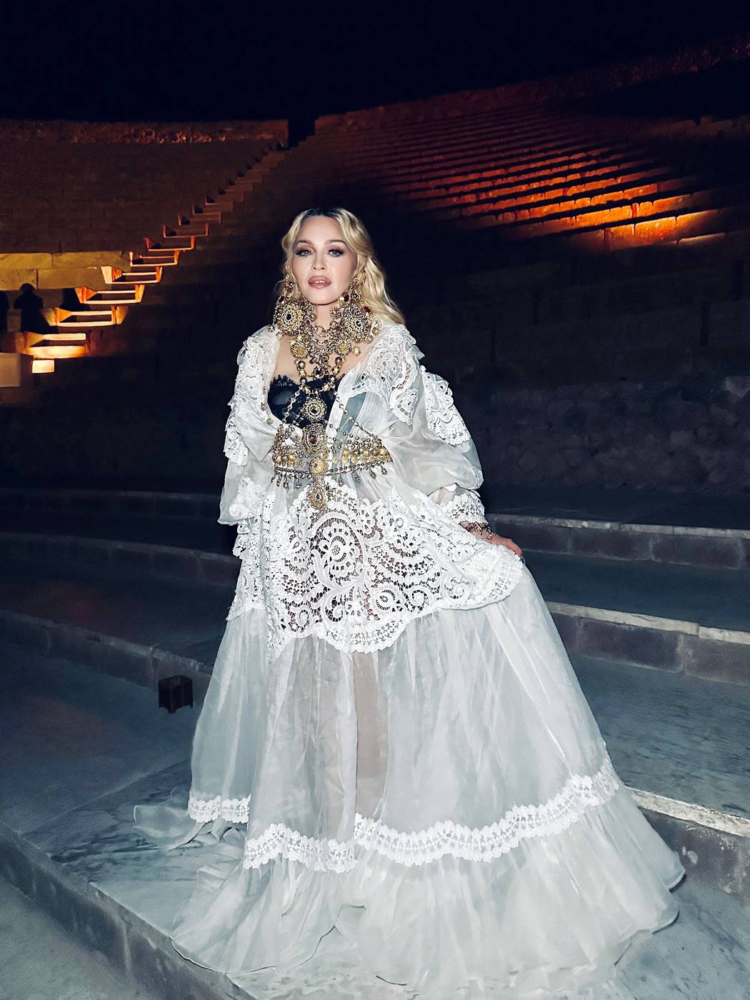 Madonna Celebrates Her 66th Birthday In Pompeii - Italy - 17 Aug 2024