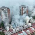 FOTO Kaos u Beogradu: Veliki po&zcaron;ar na tr&zcaron;nici, trgovci u suzama: 'Sve nam je izgorjelo'
