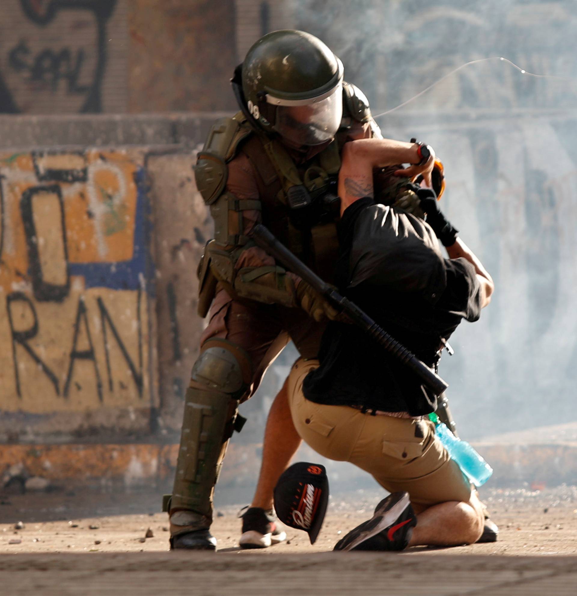 Protest against Chile's government in Santiago