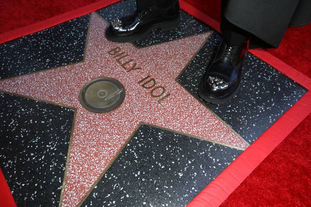Idol receives a star on Hollywood Walk of Fame in Los Angeles