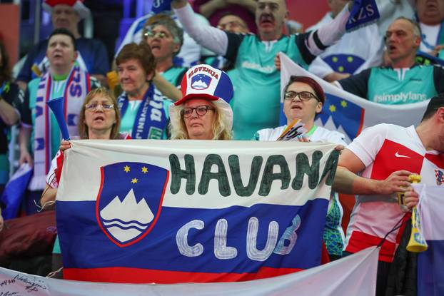 Navijači na utakmici IHF Svjetskog rukometnog prvenstva 2025., Egipat - Slovenija