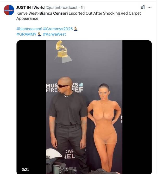 FOTO Golu Biancu izbacili su s Grammyja! Internet gori od memova, a ovo su najbolji...