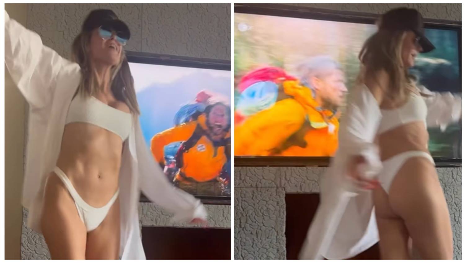 Samo donji veš i košulja: Kako Heidi (50) gleda TV? Polugola