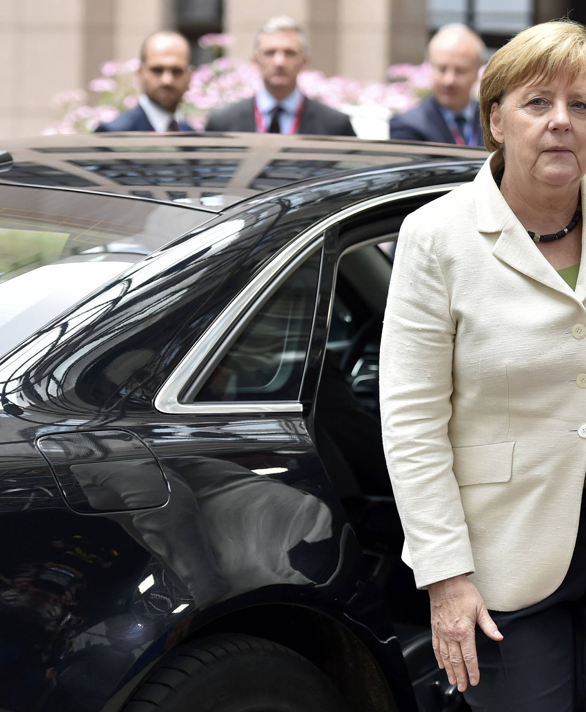 German Chancellor Merkel arrives at the EU Summit in Brussels