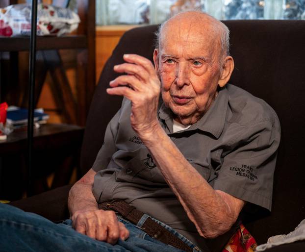 Jake Larson, a 101-year-old World War II veteran during an interview with Reuters