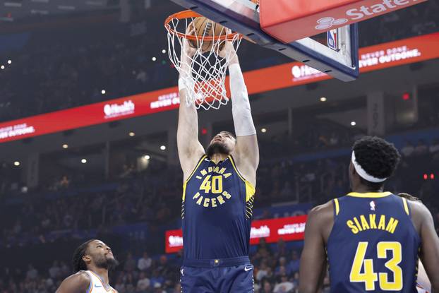 NBA: Preseason-Indiana Pacers at Oklahoma City Thunder