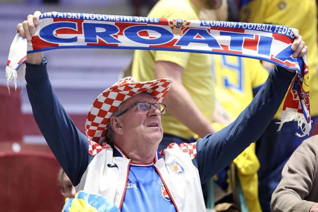 Malmo: Navijači na utakmici između Hrvatske i Švicarske EHF Europskog prvenstva