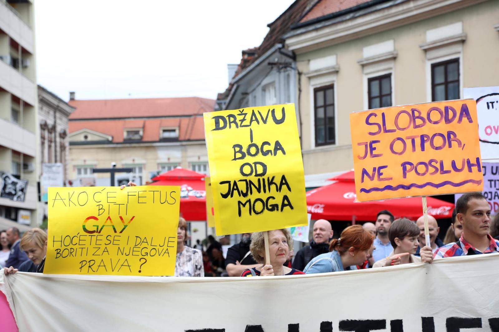 Sisak: Protuprosvjed Hod za slobodu